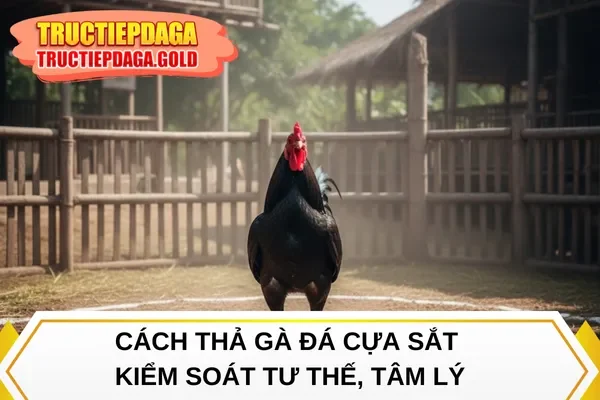 Cách thả gà đá cựa sắt kiểm soát tư thế, tâm lý